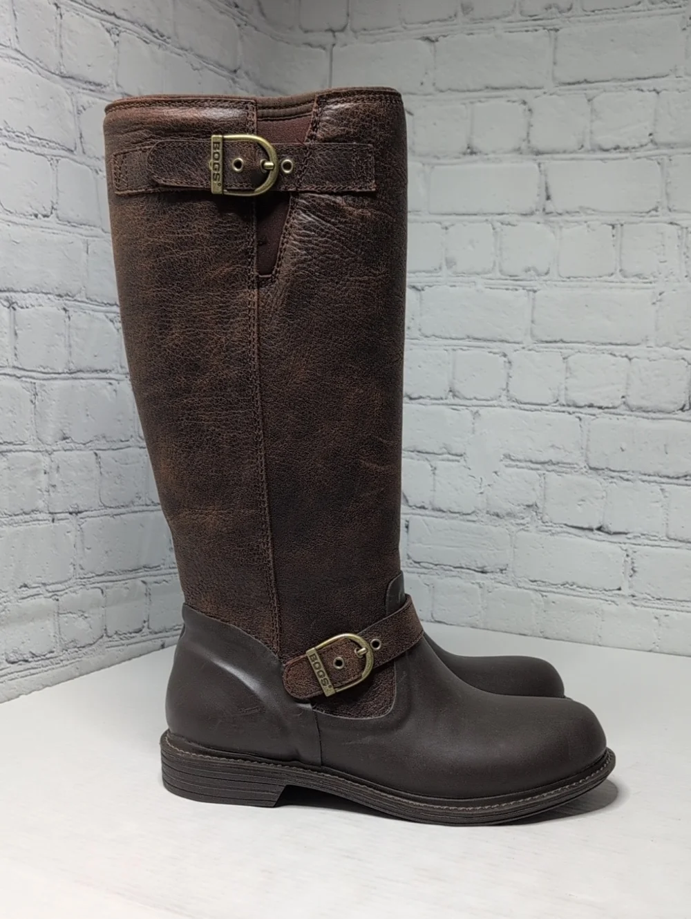 Bogs McKenna Knee High All Weather Waterproof Leather Riding Boots